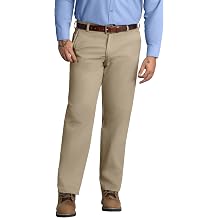 Red Kap Mens Stain Resistant, Flat Front Work Pants