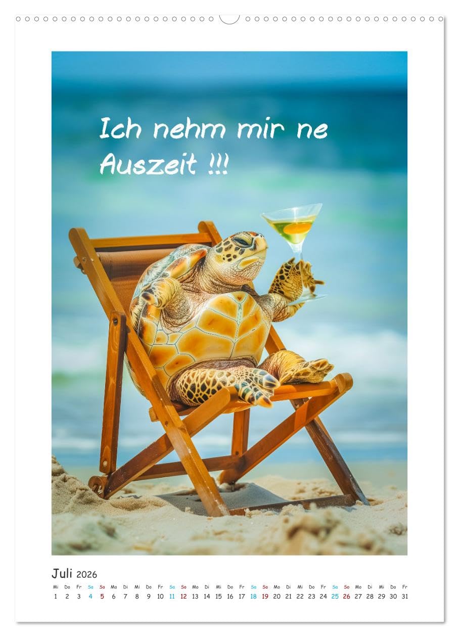 Lach Dich fit ! (hochwertiger Premium Wandkalender 2026 DIN A2 hoch), Kunstdruck in Hochglanz: Egal, ob Sie einen stressigen Tag im Büro haben oder ... ohne ein Lächeln vergeht. (CALVENDO Spass)