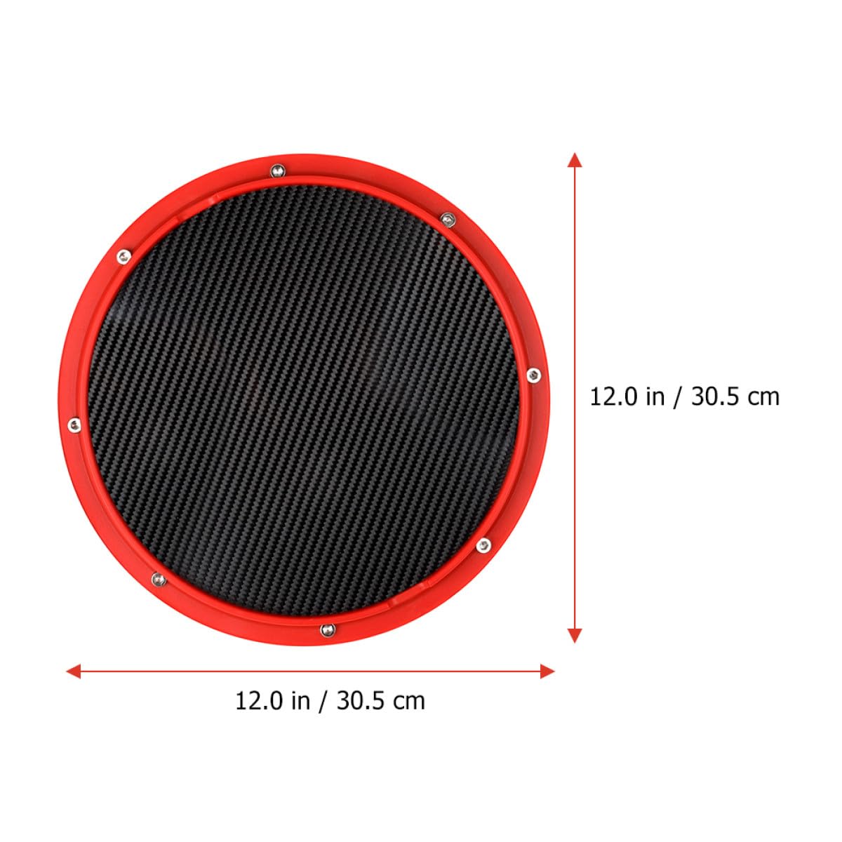 Robustes Übungs Drumpad aus Kohlefaser mit Integriertem Trommel Metronom Praktisches Drum Pad aus Kunststoff für Anfänger zum Leisen Üben Zuhause
