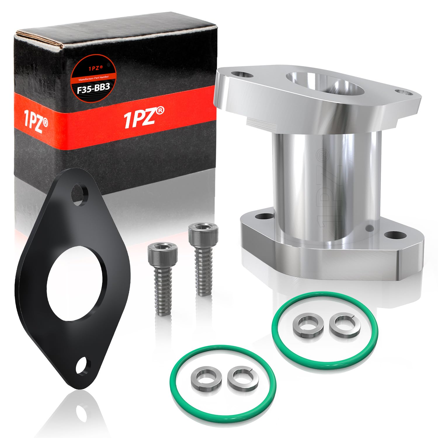 1PZ F35-BB3 Aluminiowy kolektor dolotowy CNC modernizacja z wymiennym zestawem śrub do Yamaha Kodiak 400 Big Bear 350 Moto 4 YFM350ER ATV 3HN-13586-00-00