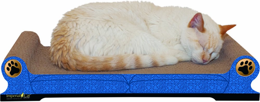 Imperial Cat Scoop Scratch 'n Shape, Italian Blue