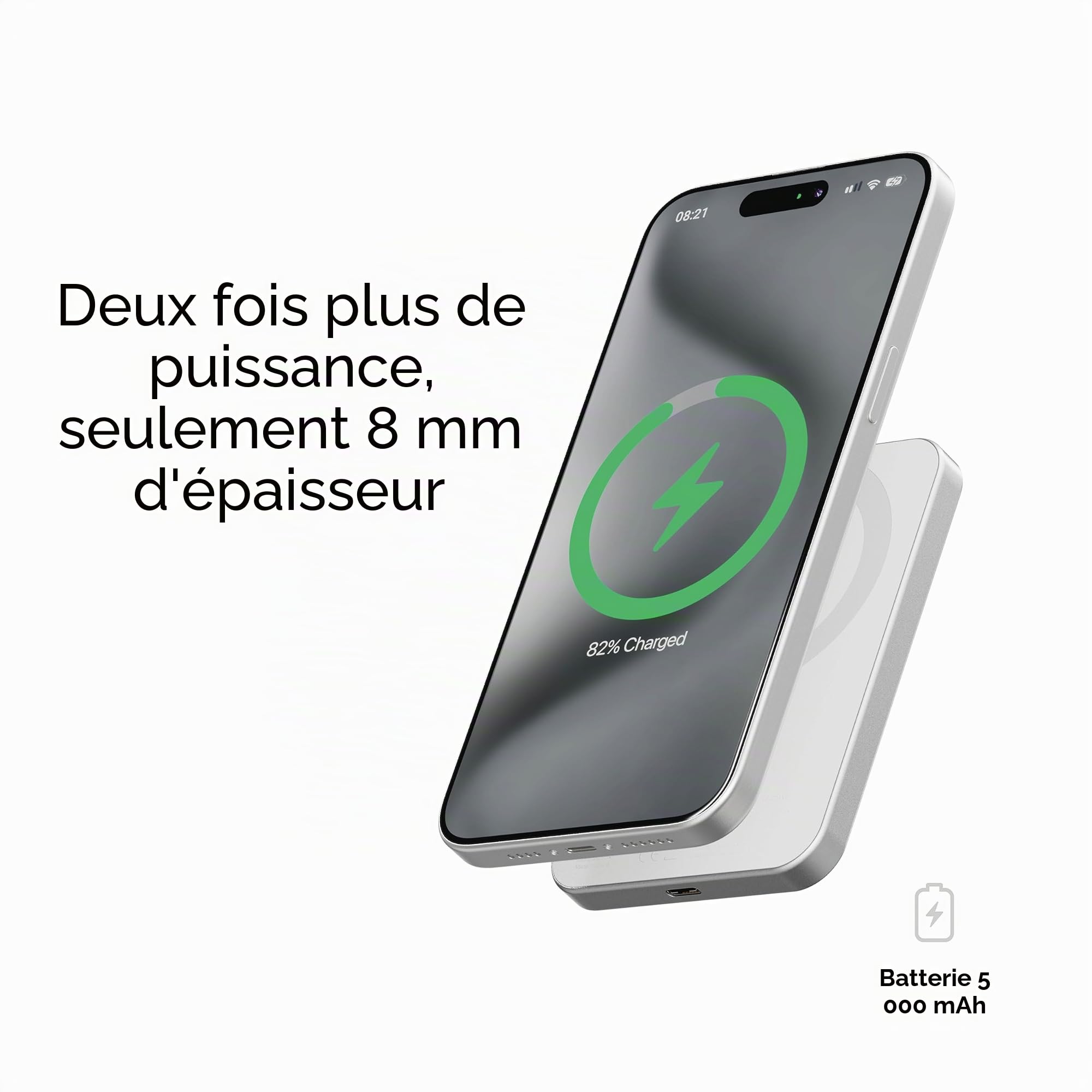 LINQ Powerbank magnétique sans Fil 5.000