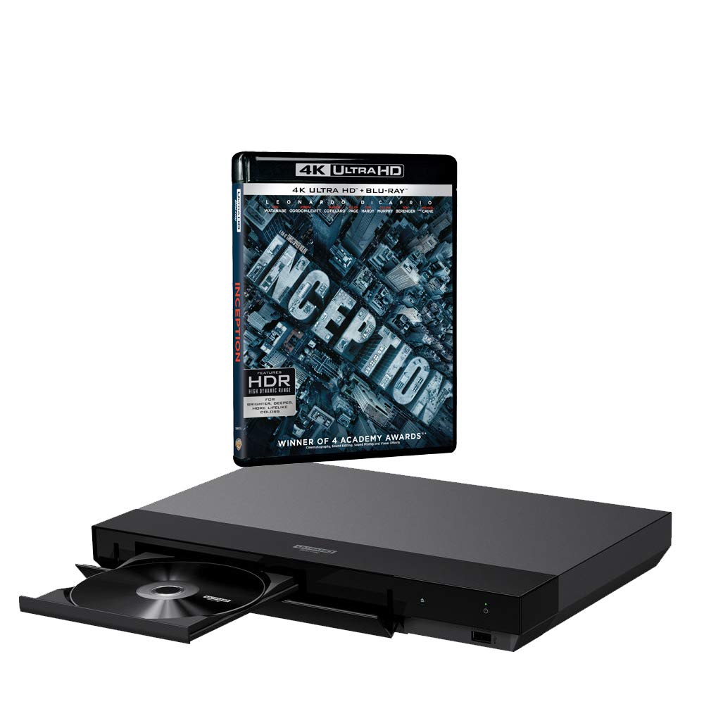SonyUBP-X700 MULTIREGION Blu-ray Player Bundle with Inception Ultra HD 4K Blu-ray Disc