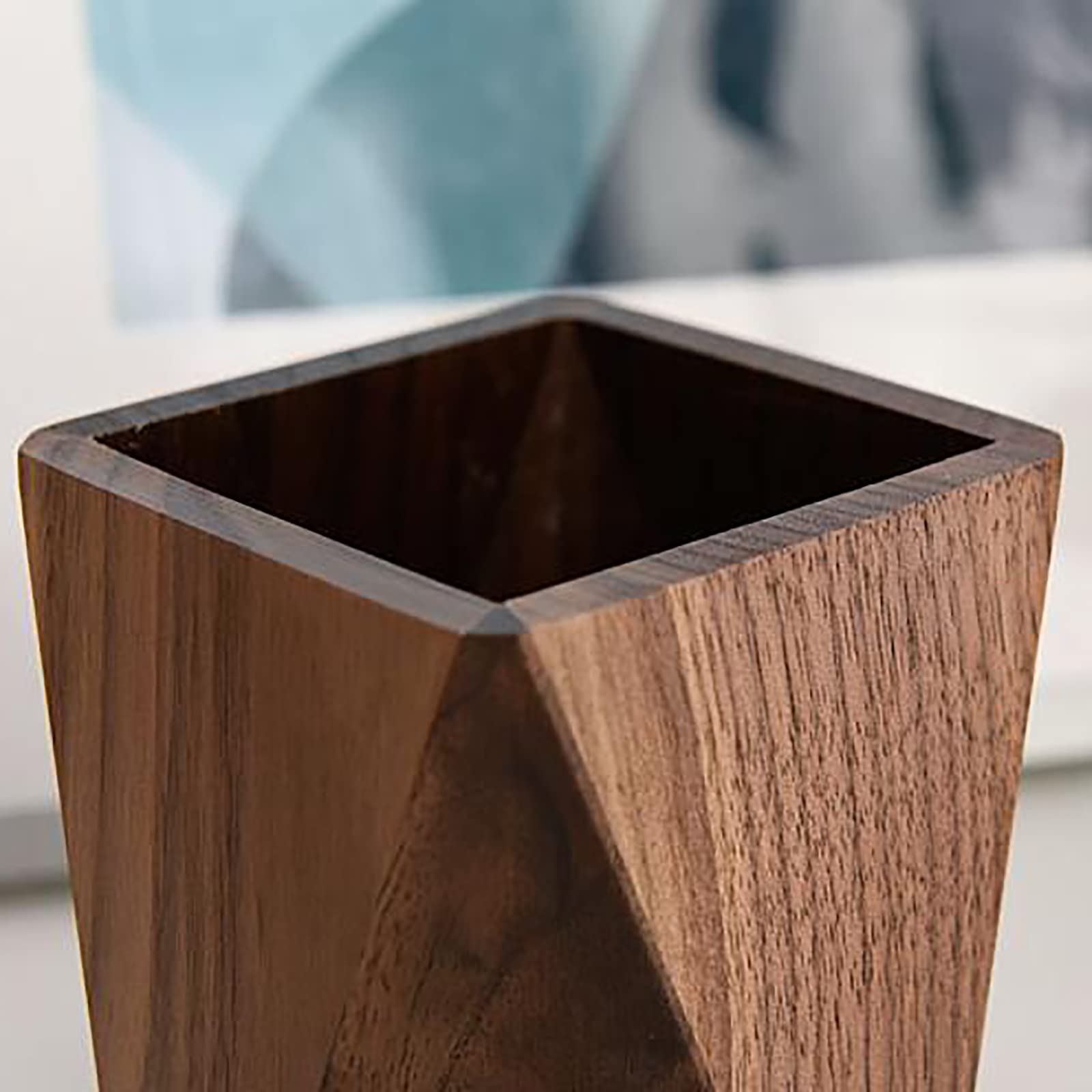 Amazon.co.jp: 木製 ペン立て ペンスタンド オフィスブラック