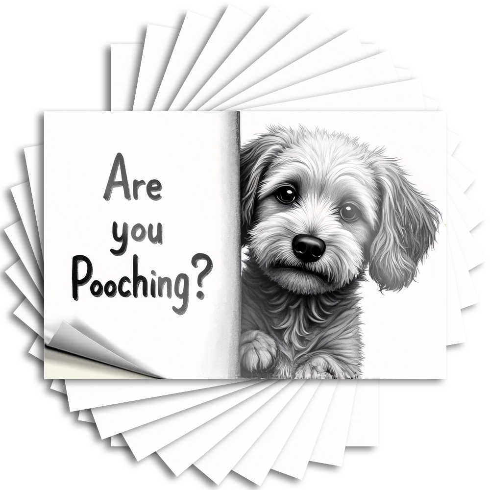 Fzfn Colour Funky Sticker, Vintage Kitchen Accessories Bottle Are You Pooching? A Dog's Perspective | Funny Quote Darts Decals(6X9cm)