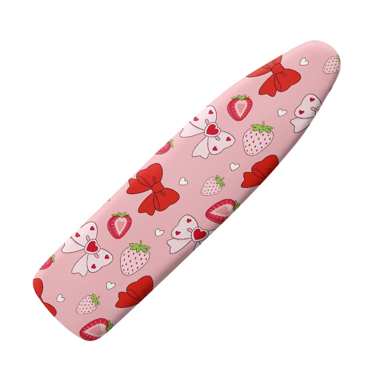 Extra large ironing board cover 140 x 45 Red White Thick cotton pad Ironing Board Cover Elastic washable,Resist Scorching and Staining,Heat Reflective & Vapour Permeable,Easy Fit
