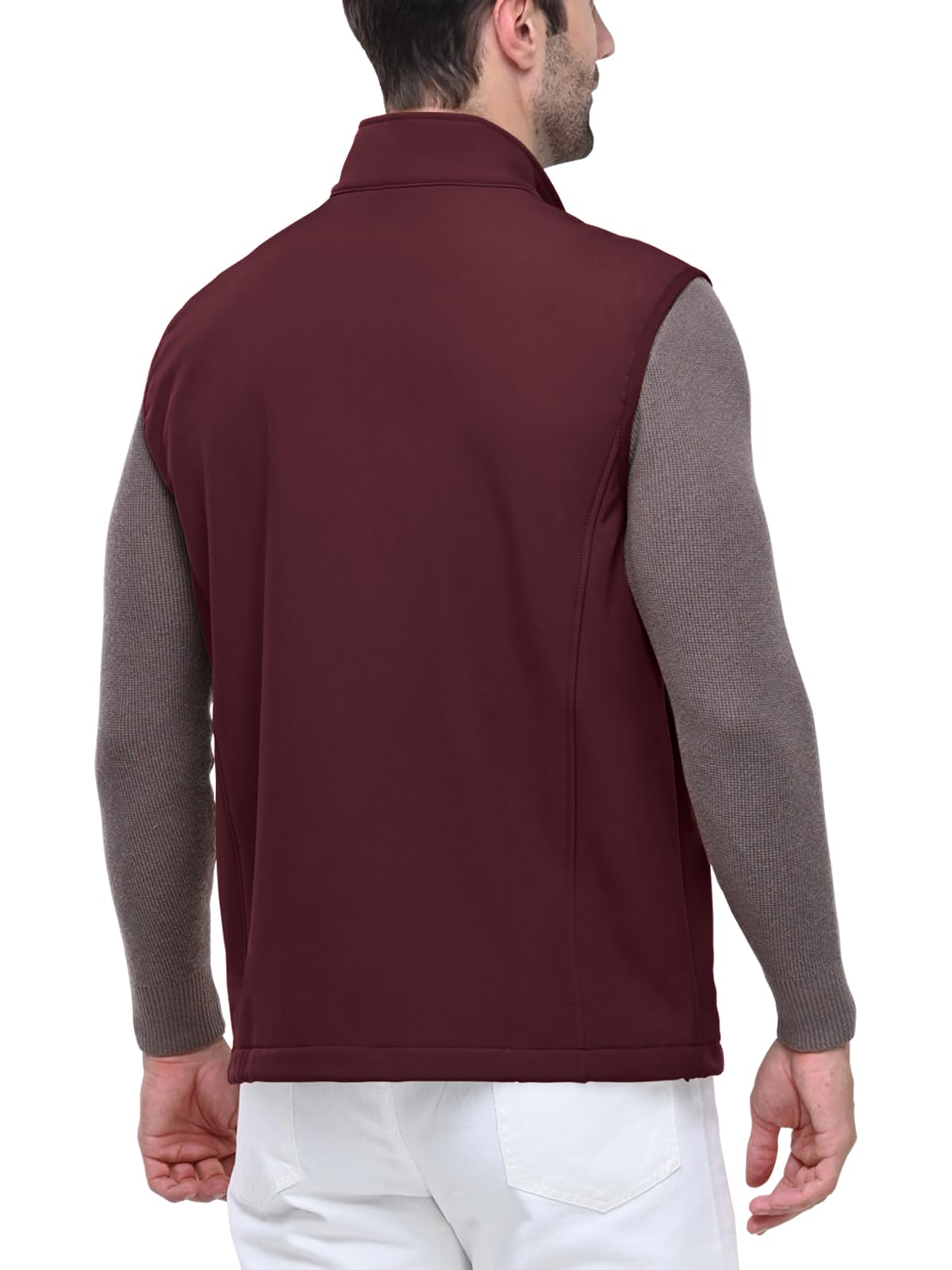 Outdoor Ventures Softshell Weste Herren Wasserdicht Winddichte Ärmellose Jacke Sportlich,Mehrere Taschen Body Warmer Golf Softshellweste für Männer