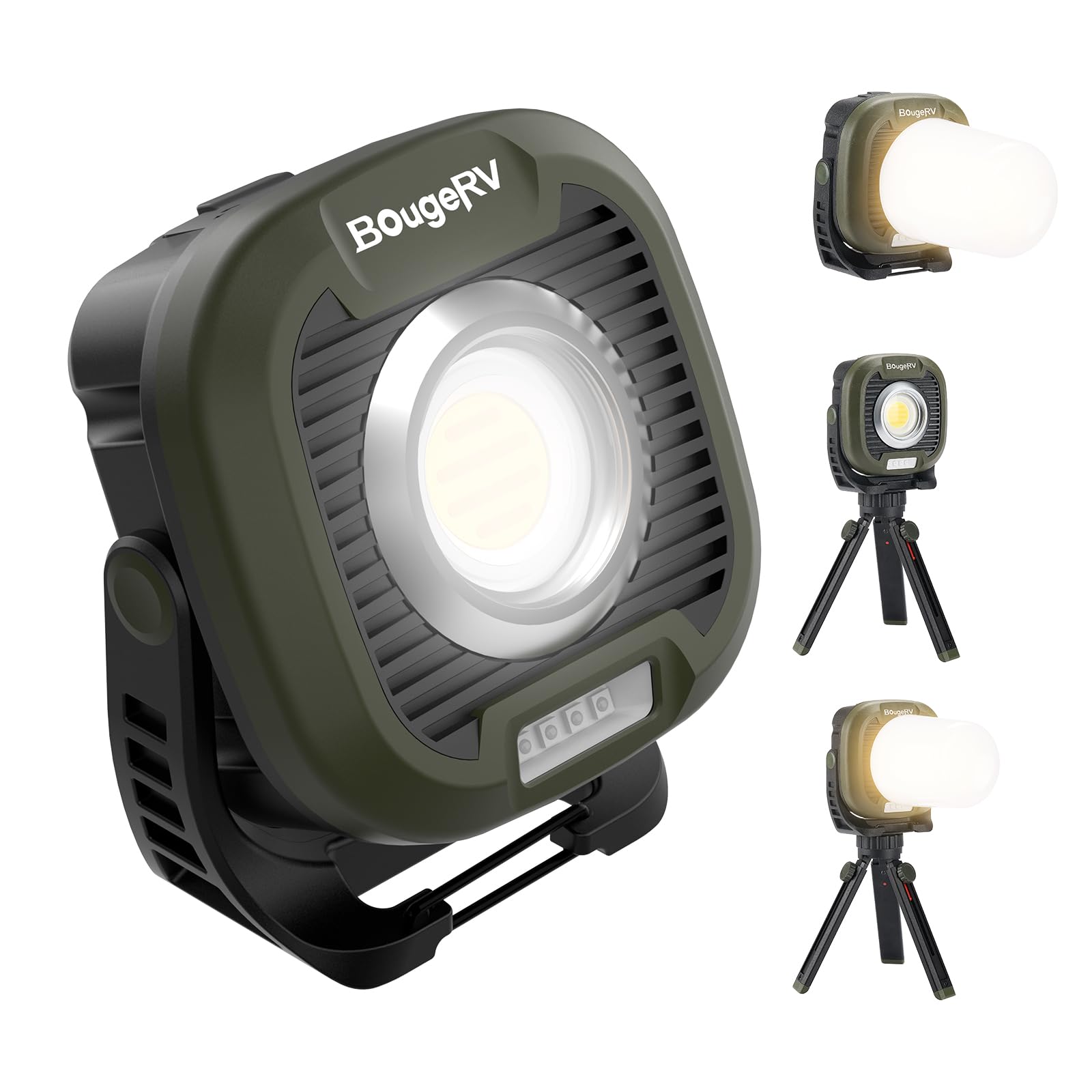 Amazon.co.jp: BougeRV キャンプランタン 高輝度1500lm 投光器 3色切替