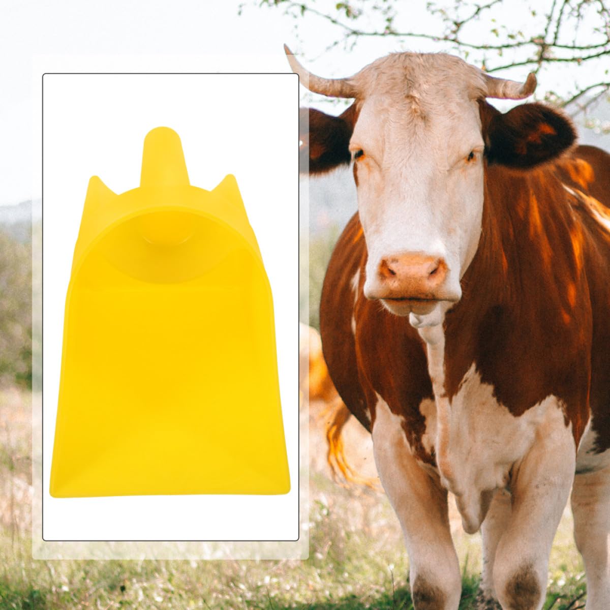 iplusmile Futterschaufeln Ergonomisches Design 2 Stück Kunststoff mit Flachem Boden Leicht zu Reinigen und für Viehzucht und Landwirtschaft
