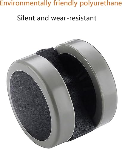 Miniatura 3 de Ruedas resistentes de 2 pulgadas, carga única, 66.1 lbs, ruedas giratorias silenciosas de 360, ruedas de repuesto para sillas de oficina (color  1