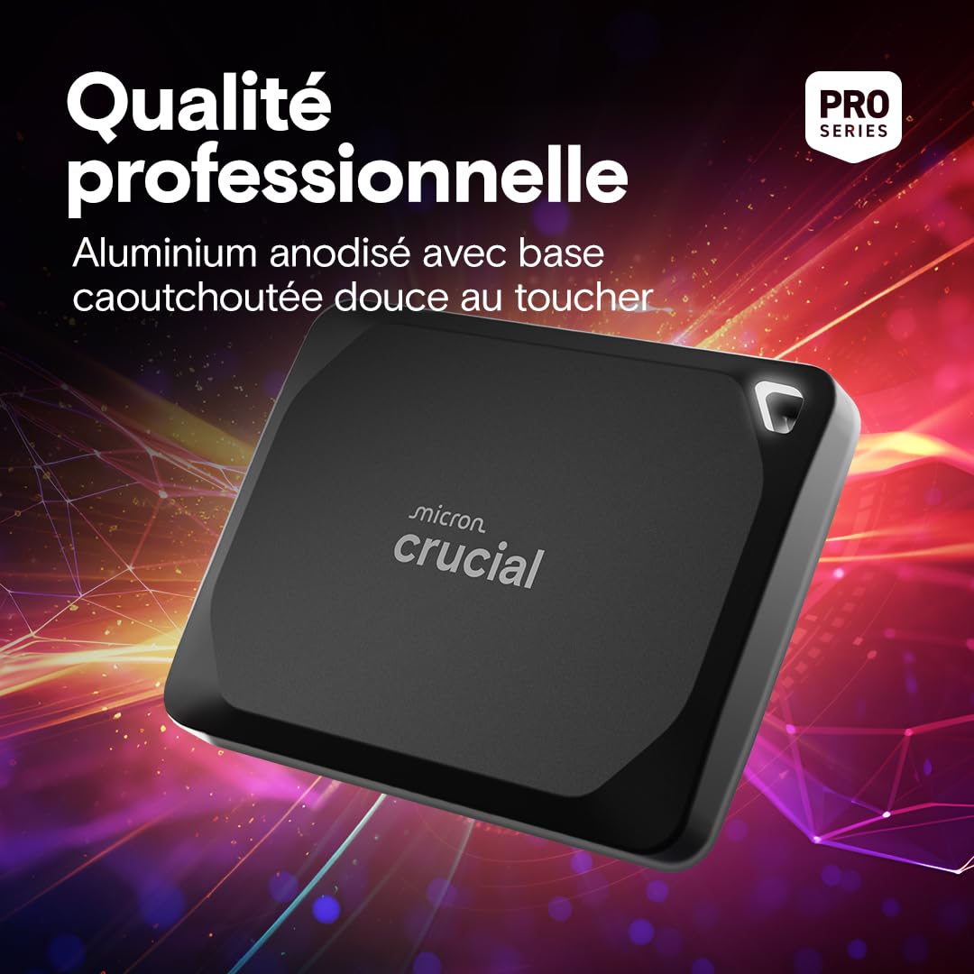 Crucial X10 Pro 1To SSD Externe Portable USB-C 3.2 IP55 CT1000X10PROSSD902