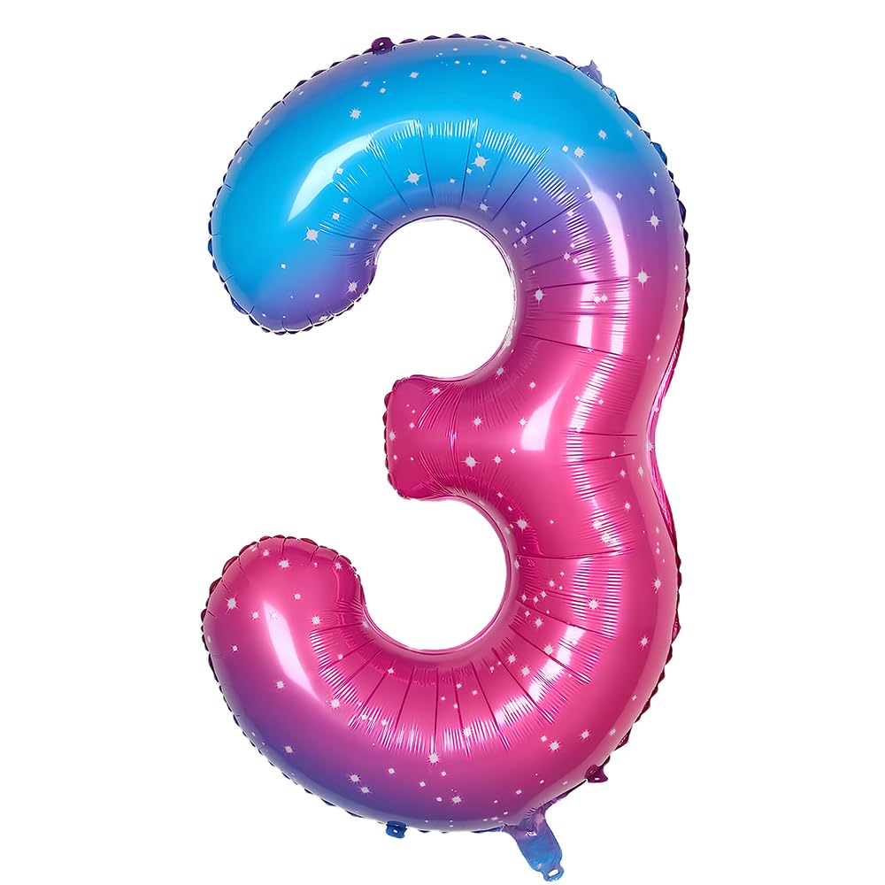 Foil Globo Número 5 Azul 40" (101cm), Inflable Helio o aire, Gigante Numeros 0-9, 10-19, 20-29, 30-100, Grande Globos Decoración para La Boda Aniversario y Cumpleaños Fiestas — view 529