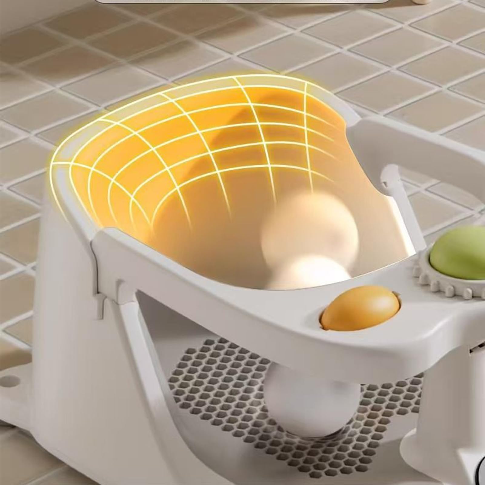 Asiento de baño infantil Silla De Bañera Segura Que Ayuda A Sentar A Los | Bañera Juguetes de baño Soporte de Juego Silla de seguridad para niños bebés y recién