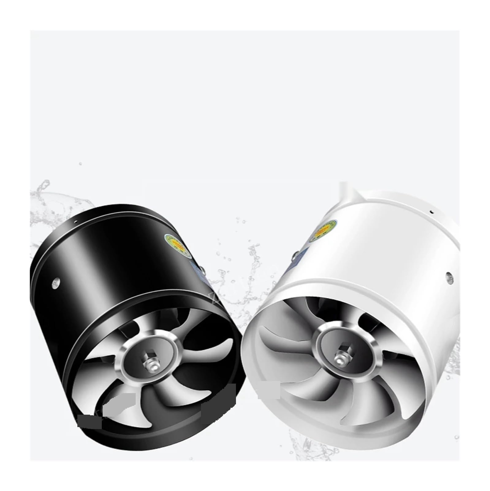 4''6''8'' Tuyau Conduit Plafond Ventilation D'air Ventilateur Booster Fenêtre Échappement Toilette Cuisine Mur Vent Croissance en intérieur(8INCH)