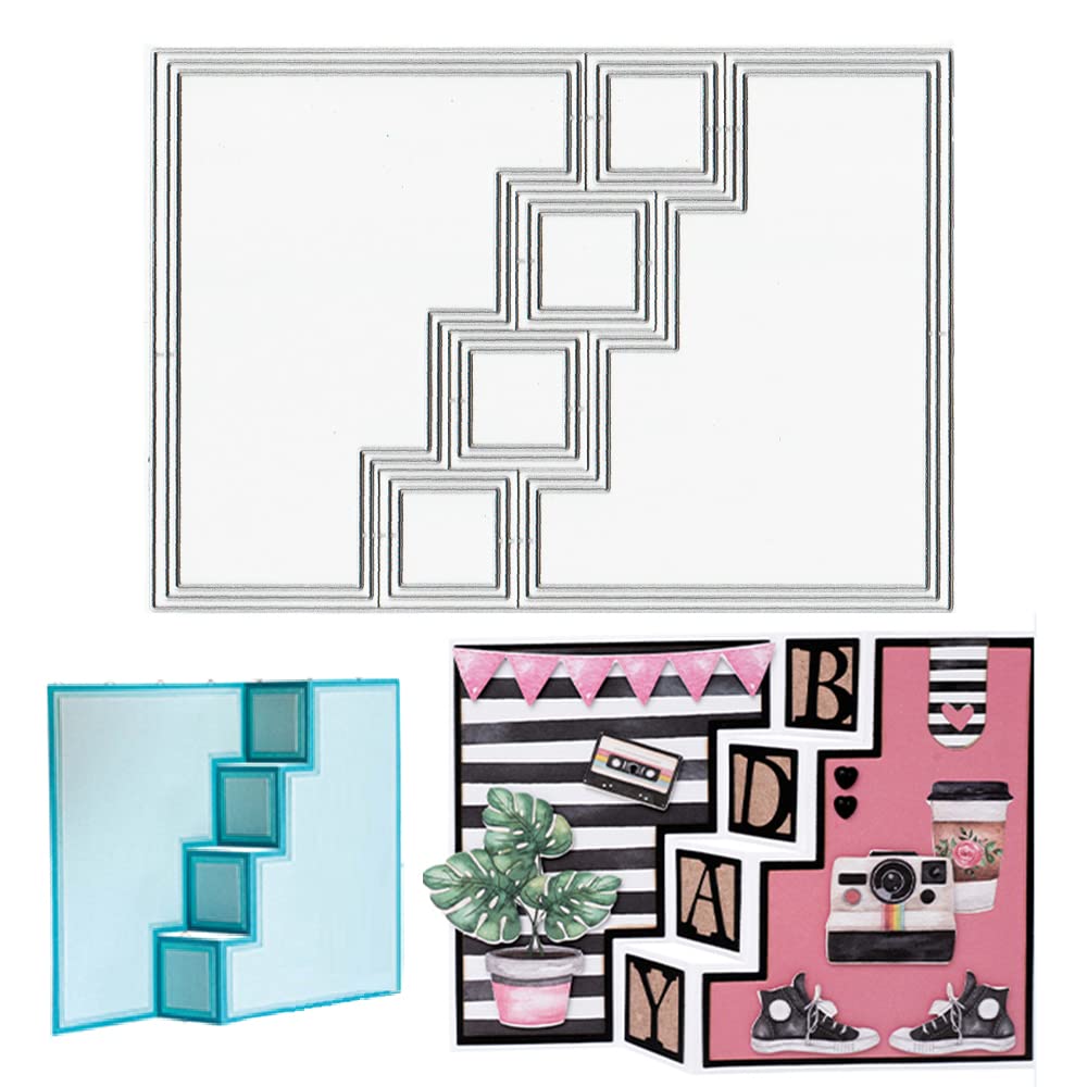 Snapklik.com : ALIBBON 3D Card Shape Die Cuts For Card Making And ...