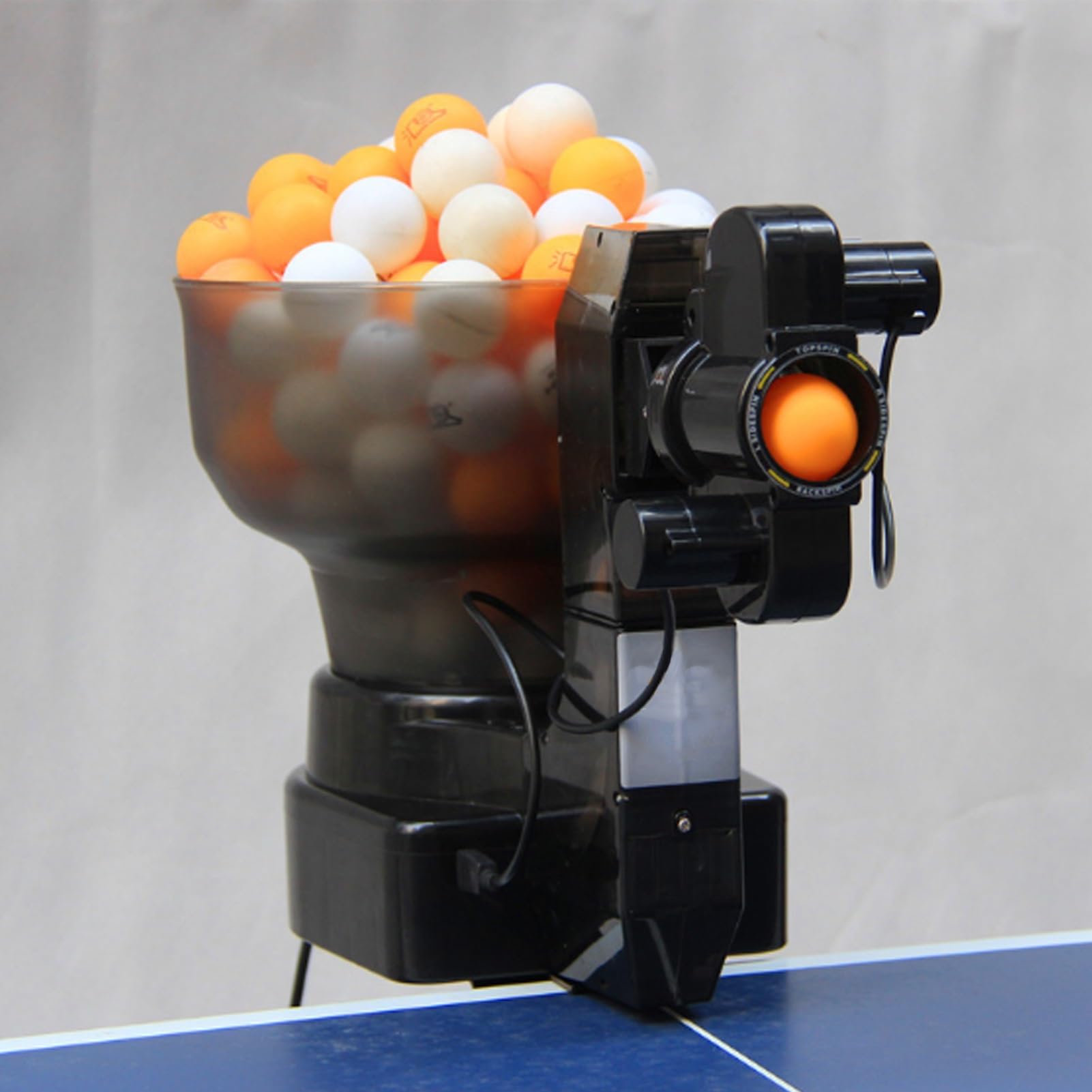 Robot da Ping Pong, lanciapalle Automatico con Telecomando, 36 Palline con Diversi Effetti, velocità/frequenza di Servizio, Ideale per la casa e l'allenamento