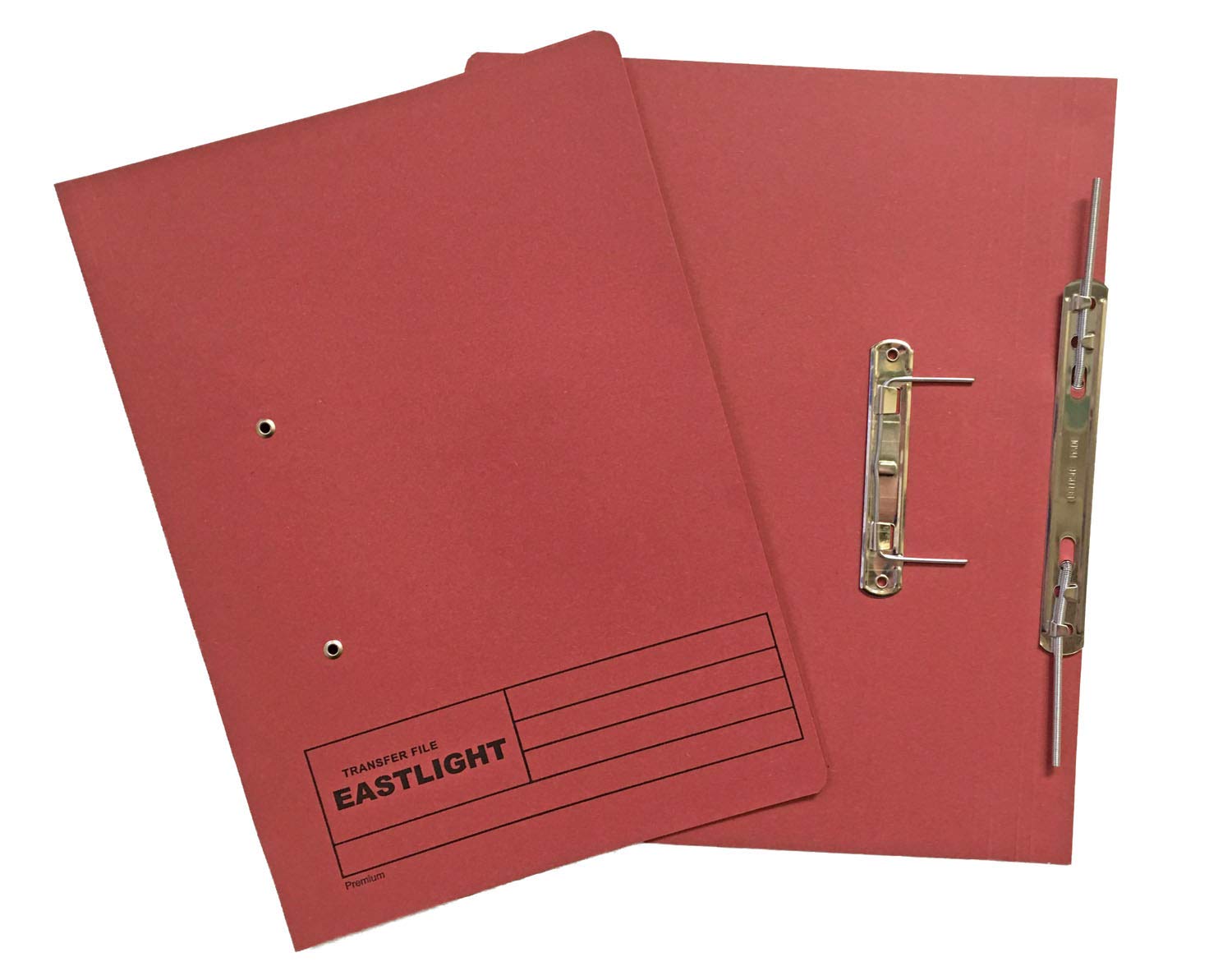 ValueX Transfer Spring File Manilla Foolscap 285gsm Red Pack 25 -