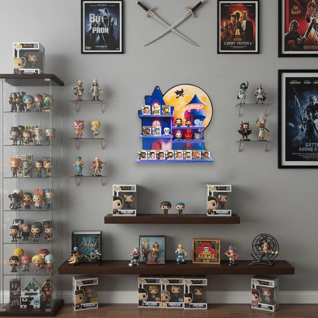 Display Shelf Compatible with Funko Bitty, Organizing Racks for Bitty Pops Bitty Stand, Wallmountable Bitty Floating Shelf - Image 2