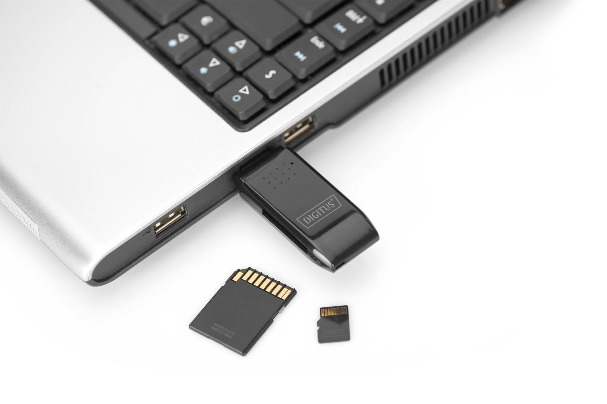 Lettore di schede USB, OTG, USB-A + Micro-USB, USB 2.0, SD/microSD