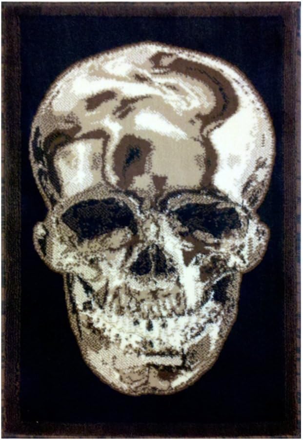 Americana Skull Design Door Mat Rug 2 Ft. X 3 Ft. design #134