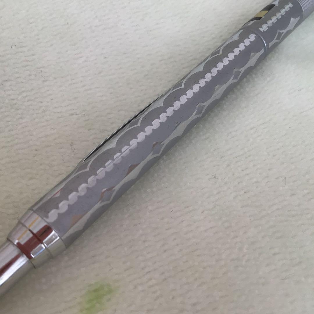Amazon.co.jp: ニューマン シャーペン 0.5mm 銀 模様 柄 : 文房具