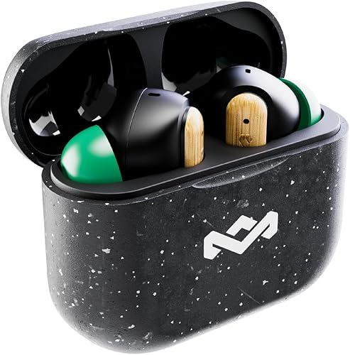 Miniatura 2 de House of Marley Little Bird True Auriculares inalámbricos, controles táctiles, micrófono integrado, 24 horas de reproducción con funda, carga rápida