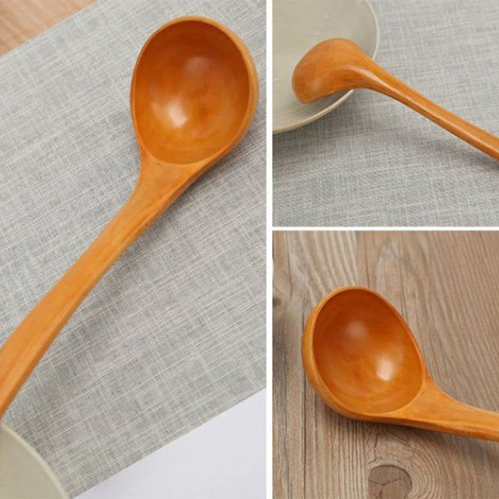 Vctitil Juego de 4 utensilios de cocina antiadherentes, cucharas de madera para cocinar, espátula, pala, utensilios de cocina