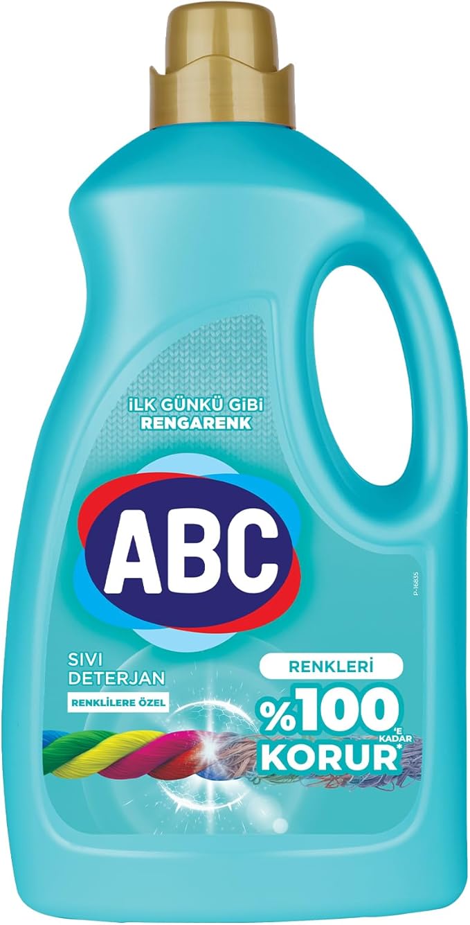 ABC Deterjan Sıvı Çamaşır Deterjanı Renkliler 3 L