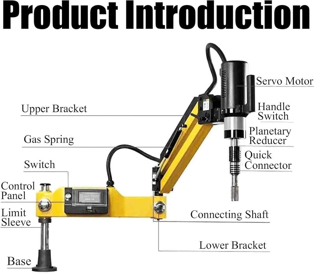 Electric Tapping Machine Tapper, Tapping Arm Universal, Flexible Arm Drilling Threading Machine