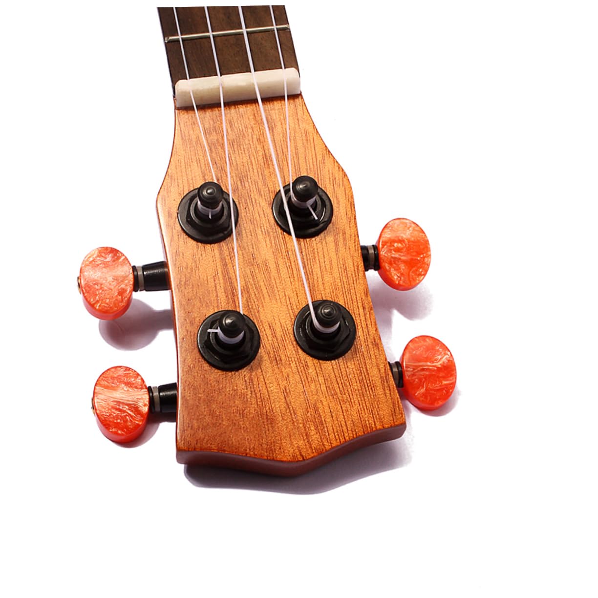 YARNOW 4 Corde Ukulele Soprano Massello e Sapele con Tastiera Palissandro Strumento Corde con Foro Uscita Dimensioni Compatte per Insegnare AI