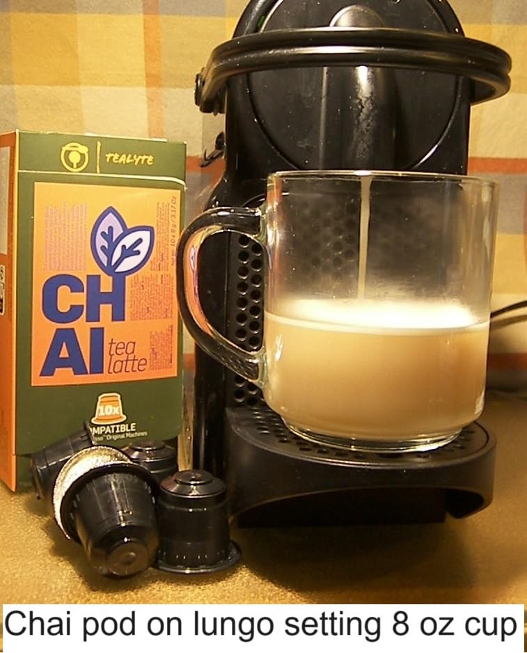 TEALYTE 50 Chai Tea Pods I Nespresso compatible Chai Tea