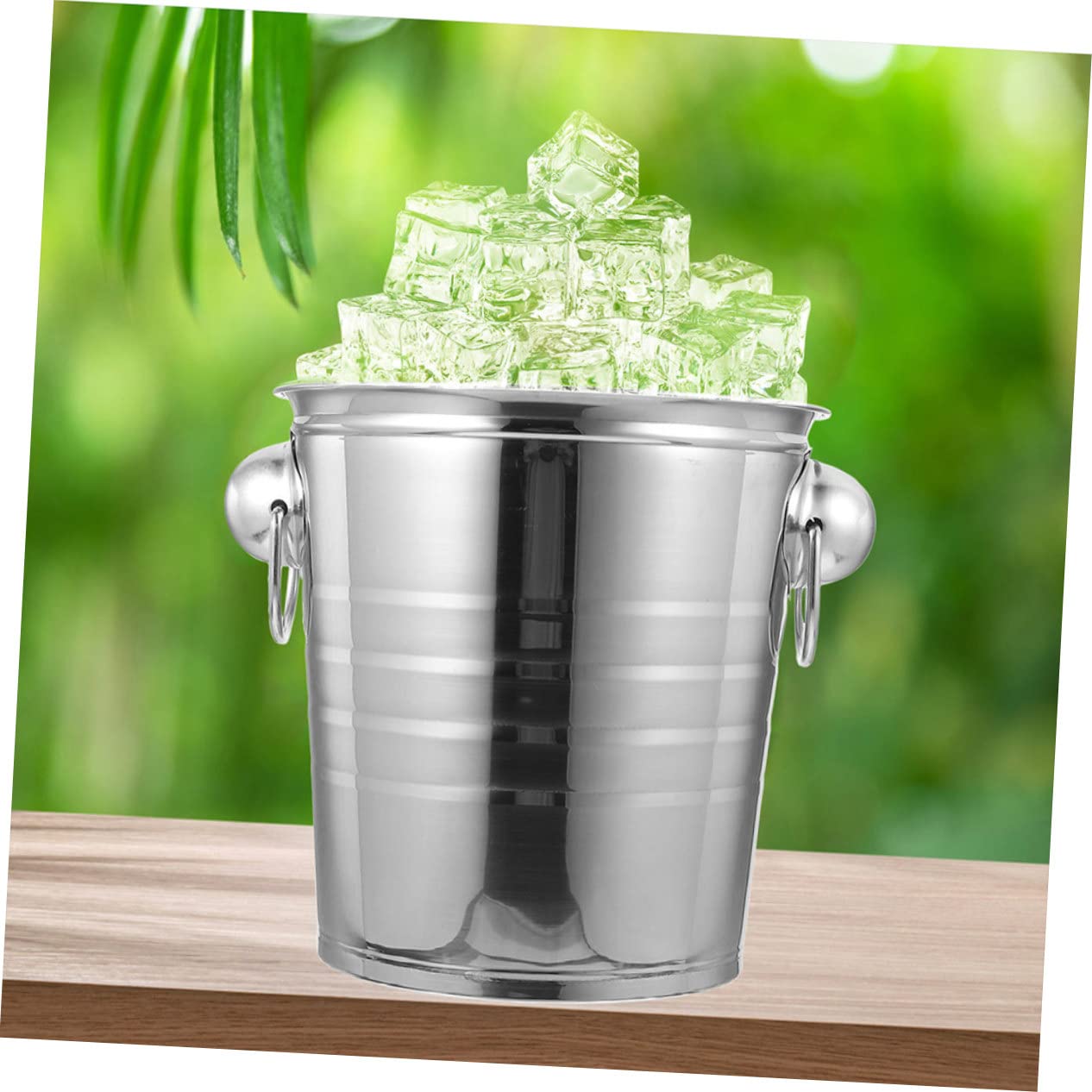 Cubitera De Metal Acero Inoxidable Asa Doble para Fiestas y Coctelería
