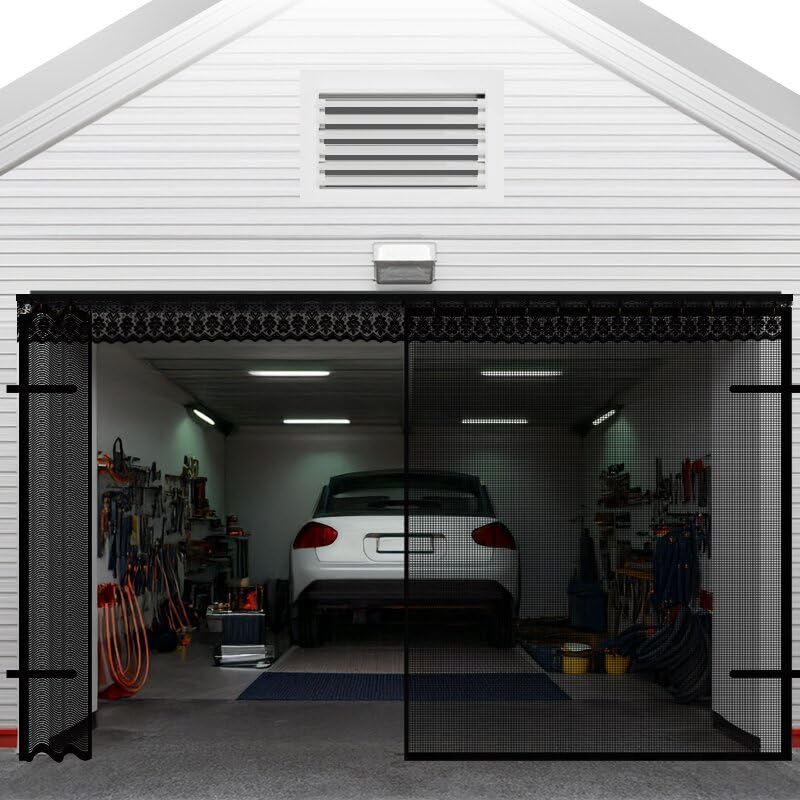 Sliding Garage Door Screen 16x7FT