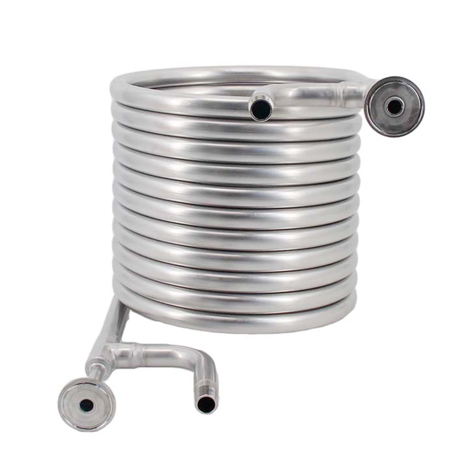 Pro contraflujo de Acero Inoxidable, Enfriador de Mosto 9.5M 1.5 "TC 1/2" BSP Homebrew Cerveza y Equipo de elaboración de Vino (Bobina en Bobina)