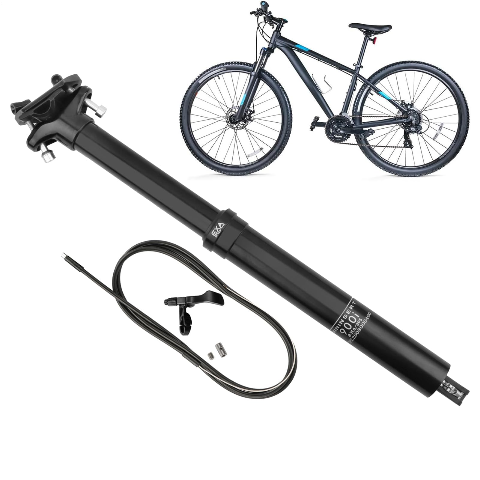 Reggisella Per Bicicletta 30.9/31.6 mm in Lega di Alluminio Attrezzatura | Reggisella Dropper Per Attrezzatura Ciclismo Escursione Strada Viaggio Giardino
