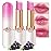 evpct 2Pcs Grape Tinted Lip Balms PH Lip Color Changing Lipstick Balm Stain Gift Set Queen for Women Girls Korean Mood Long Lasting Color Change Light Pink Lipstick Lip Tint Makeup Lip Plumper Gloss