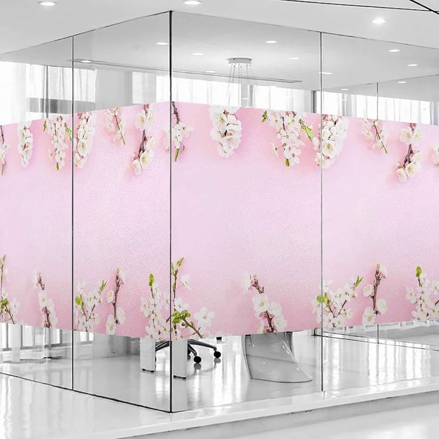 ステンドグラス　pink fox Amazon.com: Pink Static Cling Decorative Window Film Vinyl