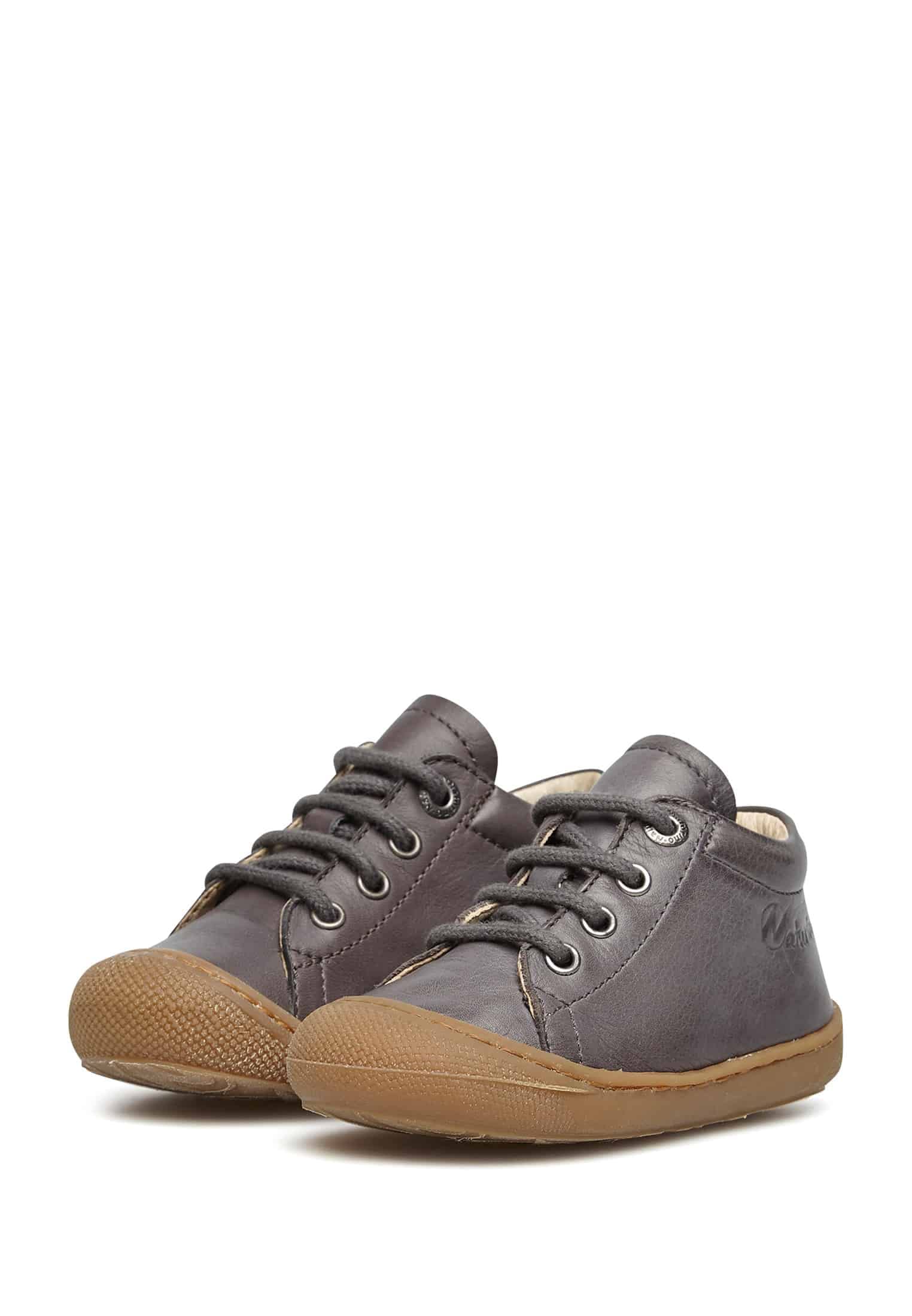 Naturino Cocoon-Zapatos de Piel para Primeros Pasos, Gris 21