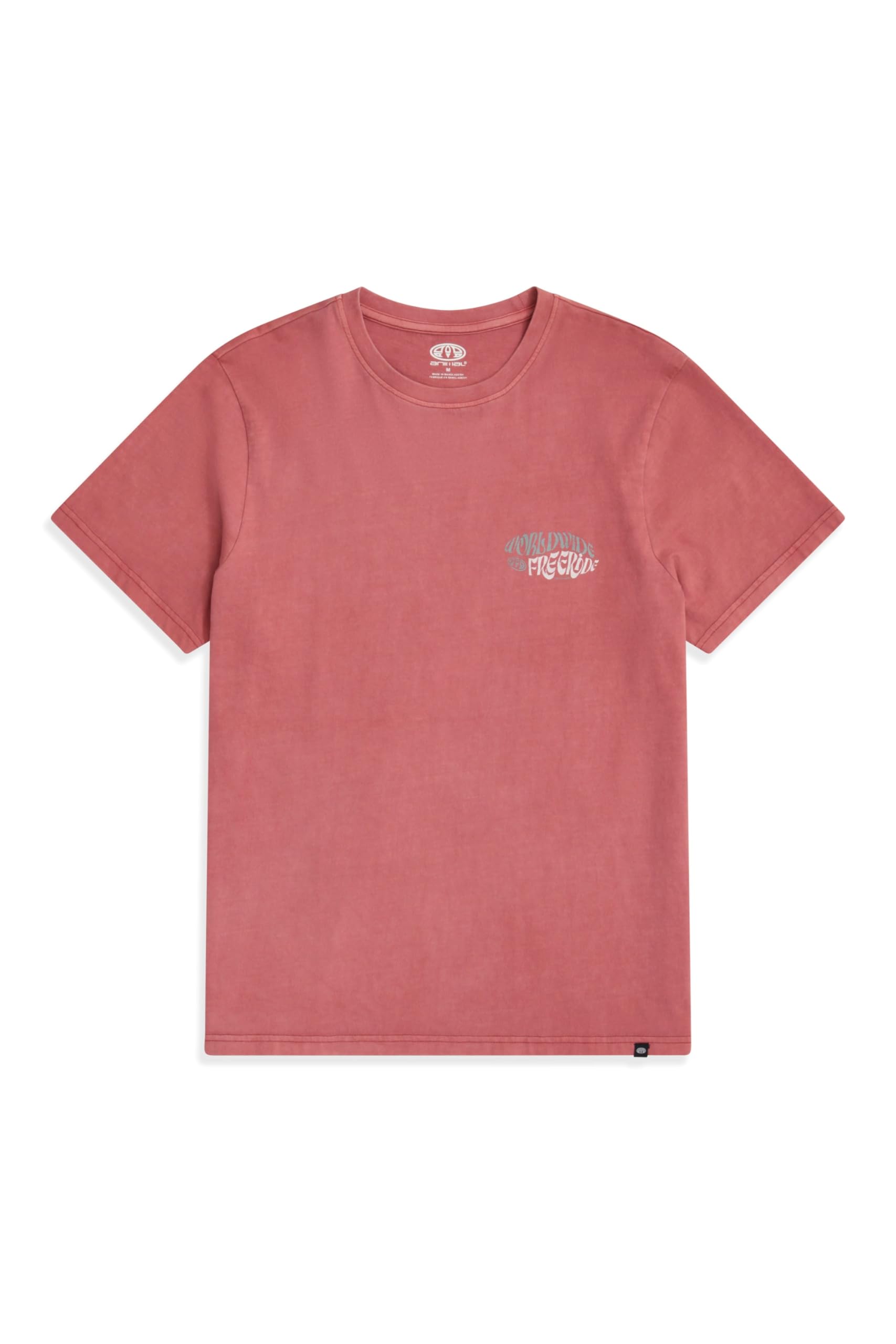 Animal Men's Dark Burgundy Jacob Cotton T-Shirt - Lightweight & Comfortable Tee In Soft Fabric, Relaxed Fit - For Spring Summer, Beach, Holiday & Travel Xl