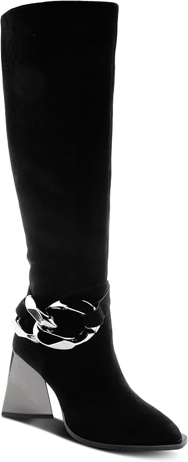 Amazon.com | Azura Women's ETTAJAY Tall Boot Black EU 36/5.5-6