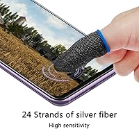 Vista 4 de maxin 40 fundas para dedos para videojuegos, protector de pulgar para jugadoresPUBG, reglas de supervivencia, Knives Out Mobile Game Controller