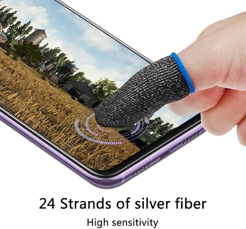 Miniatura 4 de maxin 40 fundas para dedos para videojuegos, protector de pulgar para jugadoresPUBG, reglas de supervivencia, Knives Out Mobile Game Controller