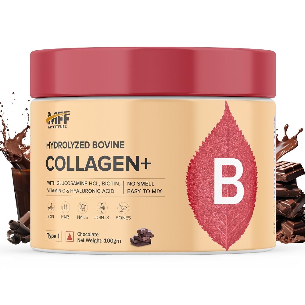 MyFitFuel Hydrolyzed Bovine Collagen (500gm, Unflavored) with Biotin, Hyaluronic Acid, Zinc, Vitamin C & Glucosamine | For Skin, Hair, Nails & Joints — Amazon image 15