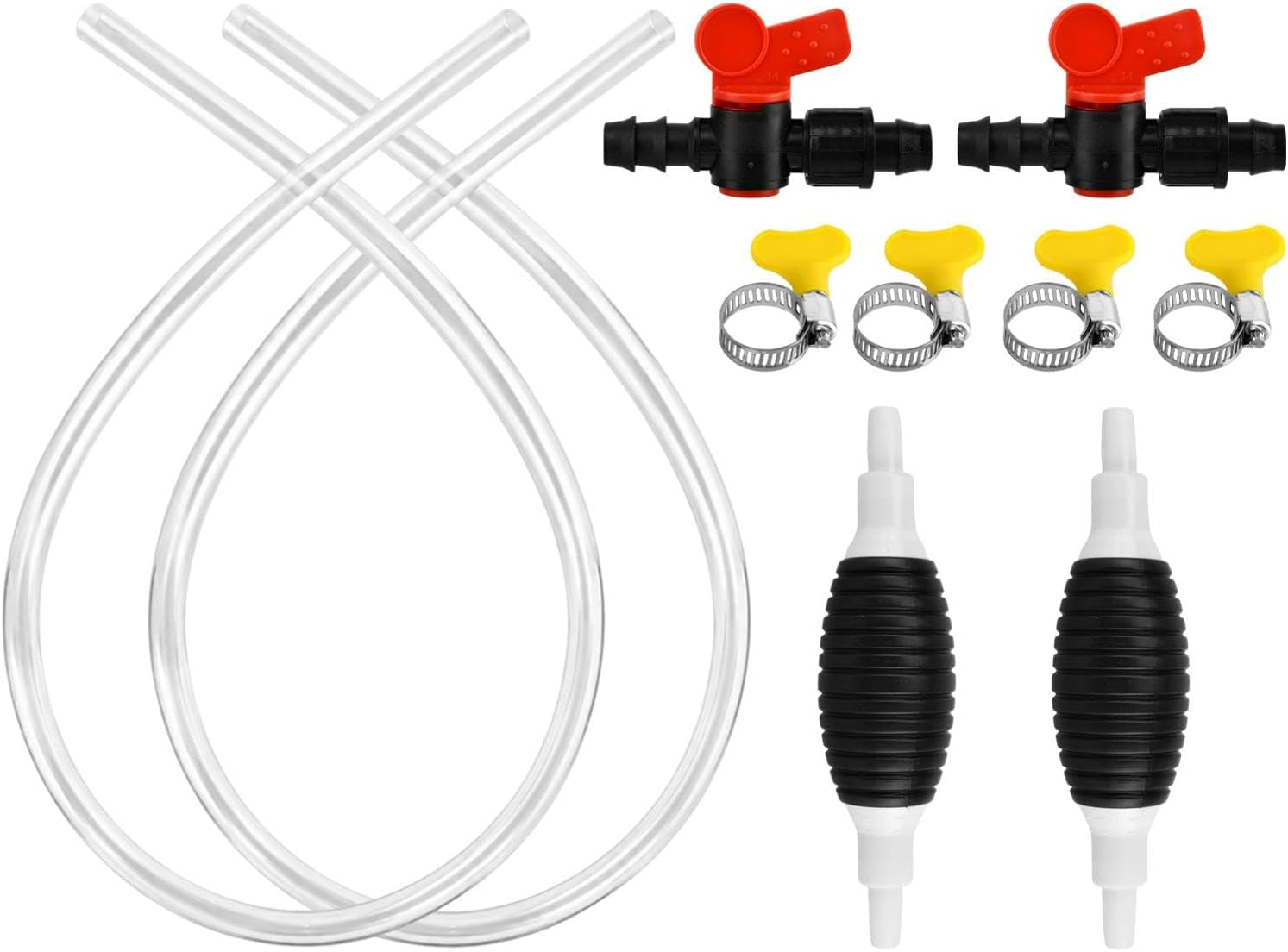 Multifunctional Liquid Siphon Pump, Portable Gasoline Siphon Hose Pump, Hand Fuel Transfer Pumps, Hand Fuel Caliber Fuel Transfer for Fuel, Oil, Diesel, Water and other Liquid