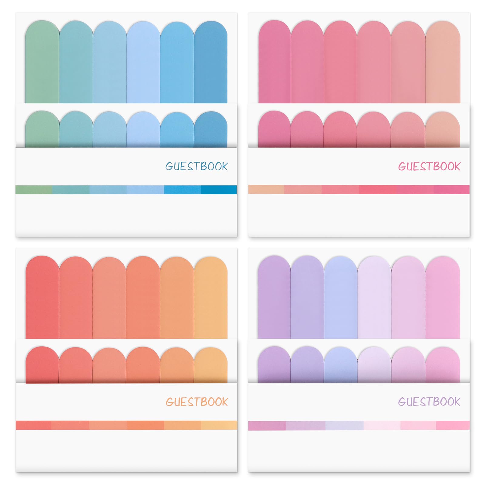 960 Hojas Notas Adhesivas - Libro Tabs AnotacióN - Bloc De Notas Autoadhesivas - Marcadores Adhesivos Posits De Colores Para Libros, Papel, Carpetas（8 Pads)