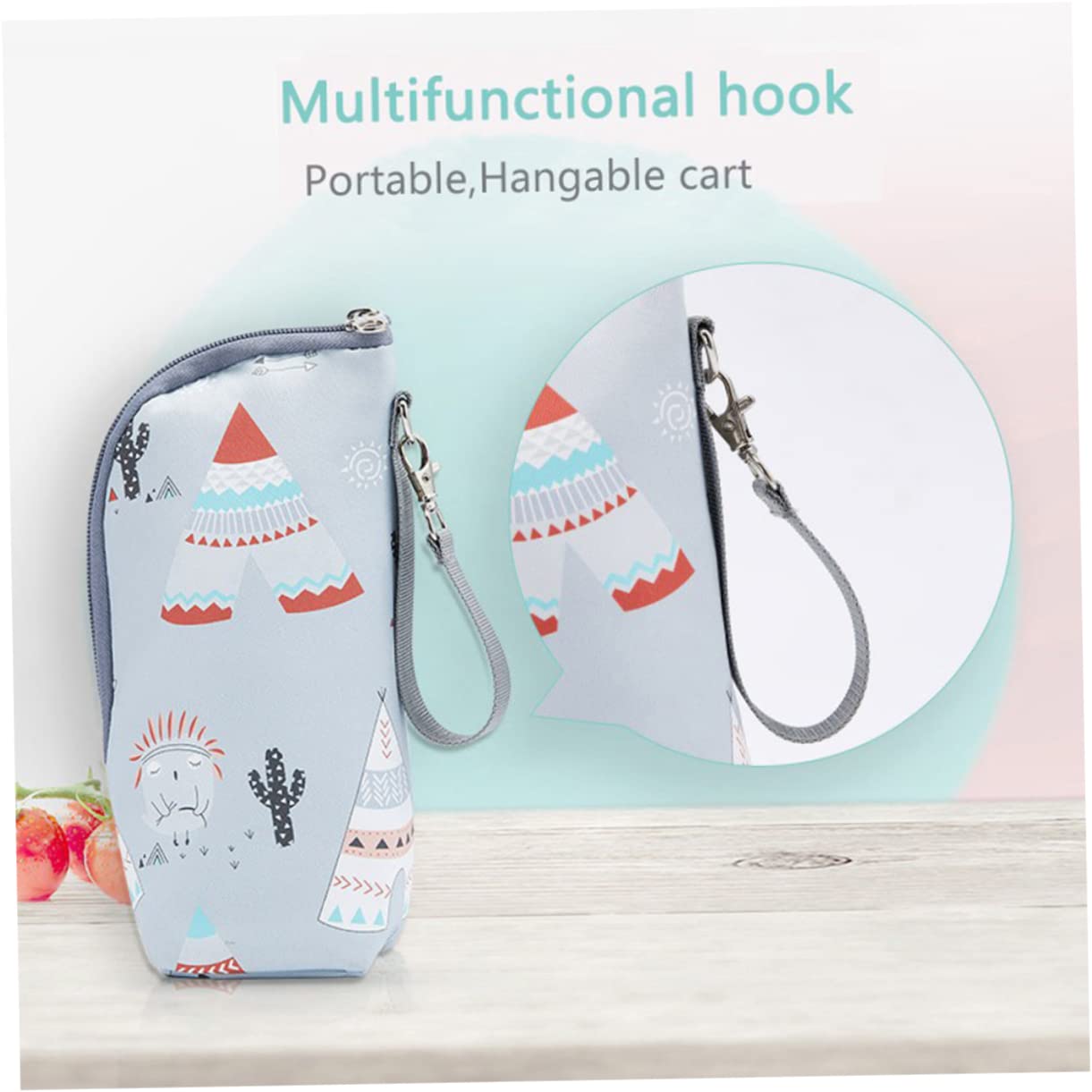 ibasenice 4piezas Bolsa Térmica Portátil para Biberón Funda Aislante para Almacenamiento De Leche Infantil para Paseos y Actividades Al Aire