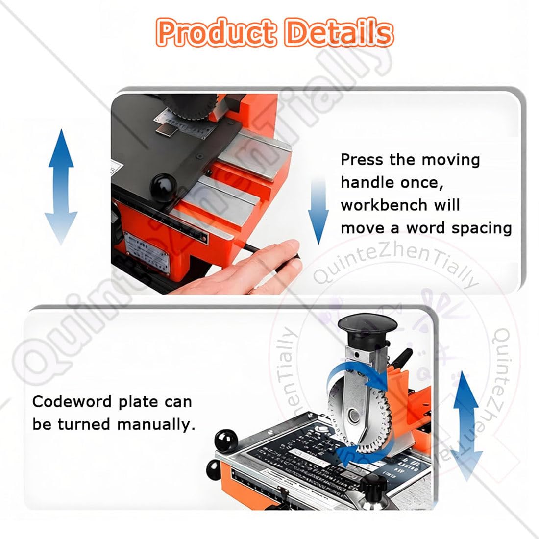 Marcatrice manuale per etichette metalliche, dispositivo semiautomatico di stampaggio e goffratura per etichette metalliche e targhette per cani, compatibile con carte in PVC, spessore etichetta 0-7