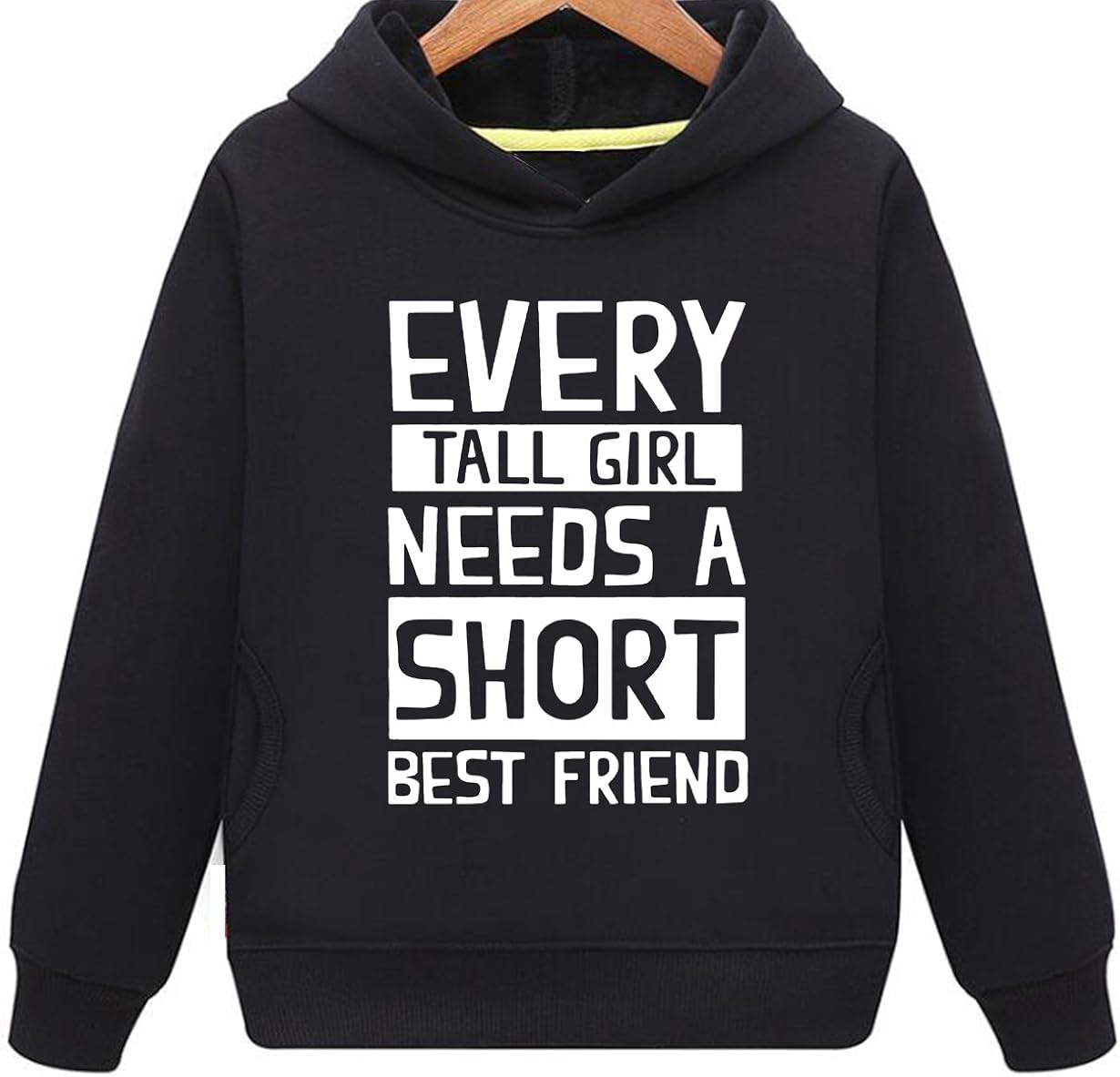 tall best friend short best friend hoodies
