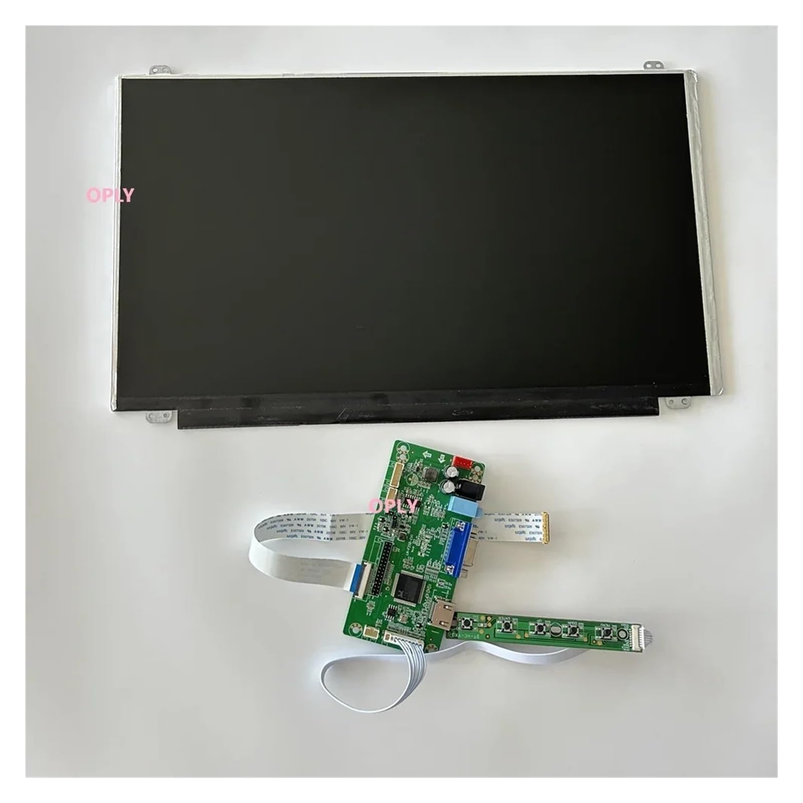 Pannello Monitor IPS EDP Schermo PC PS X360 Lap Raspberry Kit Driver EDP Da 15,6 Pollici | Scheda controller 1920X1080 VGA compatibile con HDMI(Only panel)