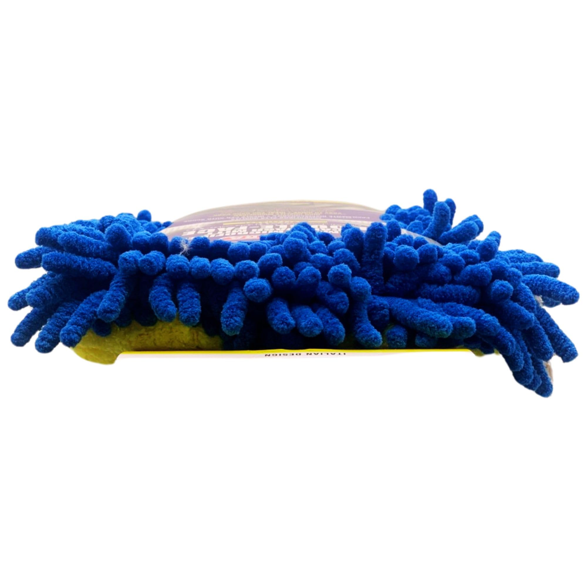 FEI FAN Guanto Professionale In Microfibra Di Alta Qualità DOUBLE-FACE, Rimuove Ogni Tipo Di Sporco In Poche Passate e Senza Graffiare La Carrozzeria Auto, Formato 30x20cm (2 Unità)